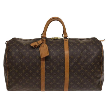 LOUIS VUITTON Monogram Keepall 55 Boston Bag M41424 LV Auth 138585 - 0