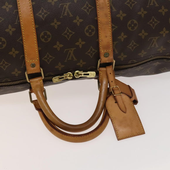 LOUIS VUITTON Monogram Keepall 55 Boston Bag M41424 LV Auth 138585
