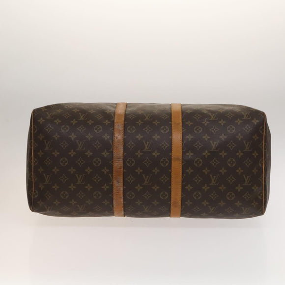 LOUIS VUITTON Monogram Keepall 55 Boston Bag M41424 LV Auth 138585