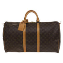 LOUIS VUITTON Monogram Keepall 55 Boston Bag M41424 LV Auth 138586-2