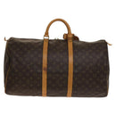 LOUIS VUITTON Monogram Keepall 55 Boston Bag M41424 LV Auth 138586-3