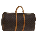 LOUIS VUITTON Monogram Keepall 55 Boston Bag M41424 LV Auth 138587-1