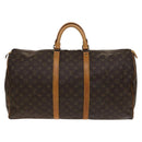 LOUIS VUITTON Monogram Keepall 55 Boston Bag M41424 LV Auth 138587-13