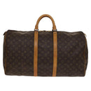 LOUIS VUITTON Monogram Keepall 55 Boston Bag M41424 LV Auth 138587-2