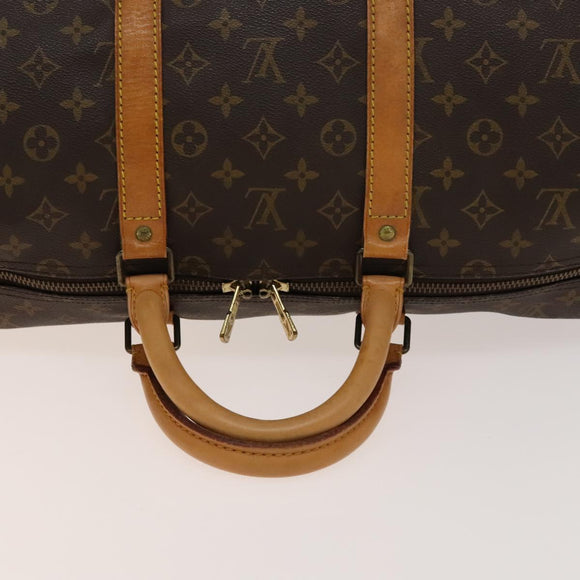 LOUIS VUITTON Monogram Keepall 55 Boston Bag M41424 LV Auth 138587