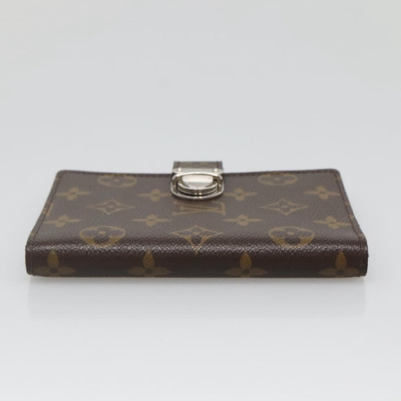 LOUIS VUITTON Monogram Agenda Koala PM Day Planner Cover Black LV Auth 138598