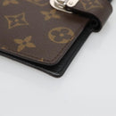 LOUIS VUITTON Monogram Agenda Koala PM Day Planner Cover Black LV Auth 138598-7