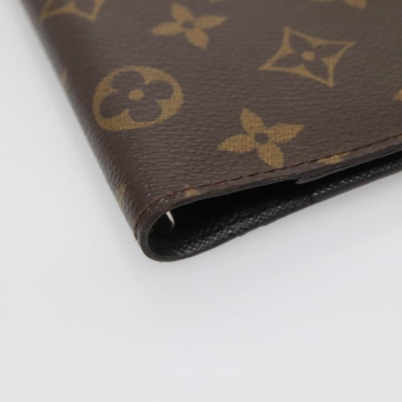 LOUIS VUITTON Monogram Agenda Koala PM Day Planner Cover Black LV Auth 138598