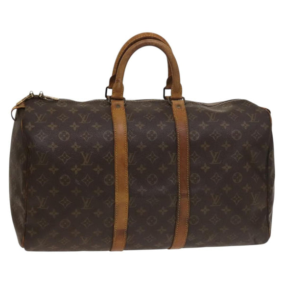 LOUIS VUITTON Monogram Keepall 45 Boston Bag M41428 LV Auth 138602