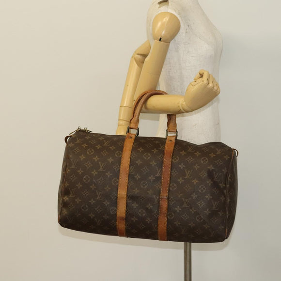 LOUIS VUITTON Monogram Keepall 45 Boston Bag M41428 LV Auth 138602