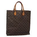 LOUIS VUITTON Monogram Sac Plat Hand Bag M51140 LV Auth 138609-1
