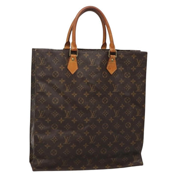 LOUIS VUITTON Monogram Sac Plat Hand Bag M51140 LV Auth 138609