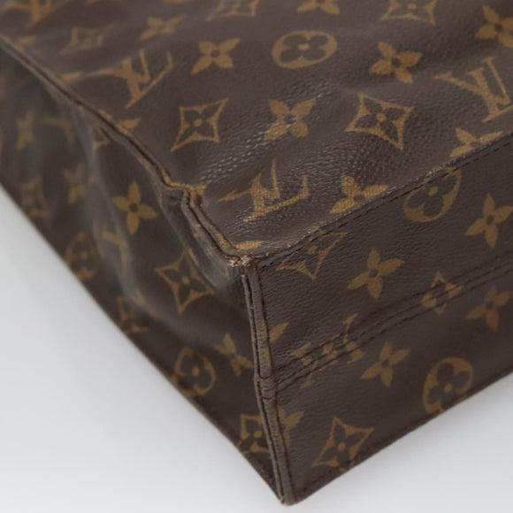 LOUIS VUITTON Monogram Sac Plat Hand Bag M51140 LV Auth 138609
