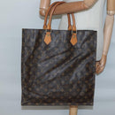 LOUIS VUITTON Monogram Sac Plat Hand Bag M51140 LV Auth 138609-18
