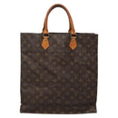 LOUIS VUITTON Monogram Sac Plat Hand Bag M51140 LV Auth 138609-13
