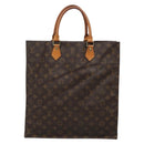 LOUIS VUITTON Monogram Sac Plat Hand Bag M51140 LV Auth 138609-2
