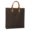 LOUIS VUITTON Monogram Sac Plat Hand Bag M51140 LV Auth 138610-1