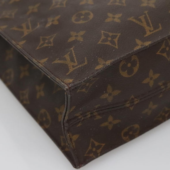 LOUIS VUITTON Monogram Sac Plat Hand Bag M51140 LV Auth 138610