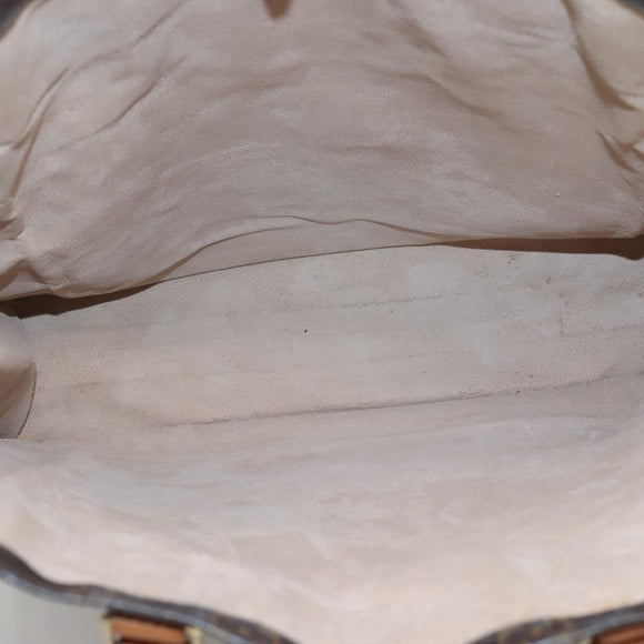 LOUIS VUITTON Monogram Sac Plat Hand Bag M51140 LV Auth 138610