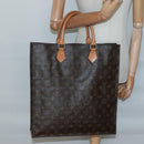 LOUIS VUITTON Monogram Sac Plat Hand Bag M51140 LV Auth 138610-19
