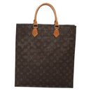 LOUIS VUITTON Monogram Sac Plat Hand Bag M51140 LV Auth 138610-2
