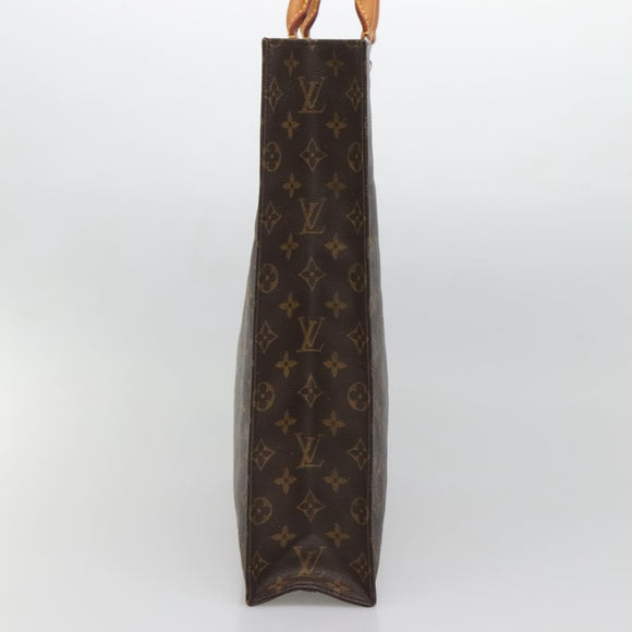 LOUIS VUITTON Monogram Sac Plat Hand Bag M51140 LV Auth 138610