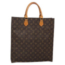 LOUIS VUITTON Monogram Sac Plat Hand Bag M51140 LV Auth 138611-1