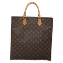 LOUIS VUITTON Monogram Sac Plat Hand Bag M51140 LV Auth 138611-2