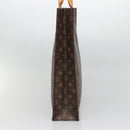 LOUIS VUITTON Monogram Sac Plat Hand Bag M51140 LV Auth 138611-4