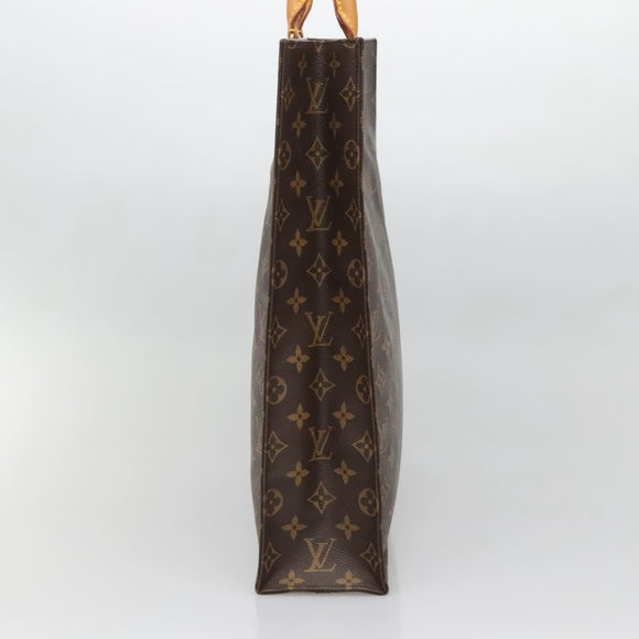 LOUIS VUITTON Monogram Sac Plat Hand Bag M51140 LV Auth 138611