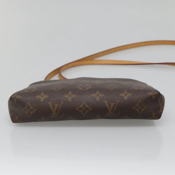LOUIS VUITTON Monogram Pallas Clutch Shoulder Bag M44037 LV Auth 138614