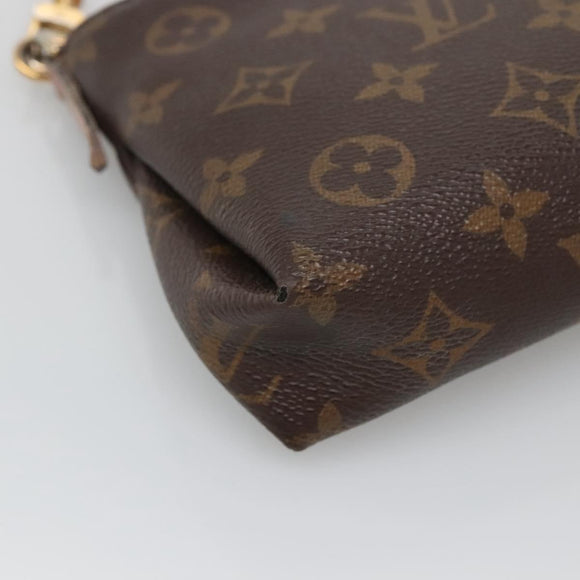 LOUIS VUITTON Monogram Pallas Clutch Shoulder Bag M44037 LV Auth 138614