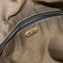 FENDI Zucca Canvas Vanity Pouch Black Brown Auth 138627-18