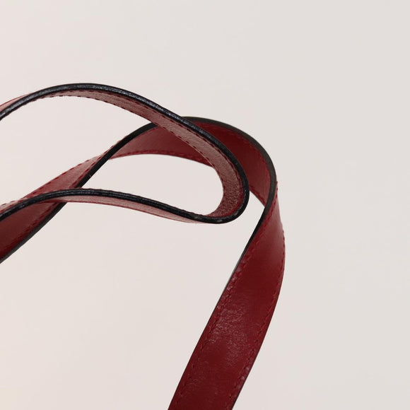 Salvatore Ferragamo Gancini Backpack Suede Red Gold Auth 138631