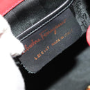 Salvatore Ferragamo Gancini Backpack Suede Red Gold Auth 138631-12