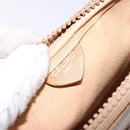 CELINE Macadam Canvas Shoulder Bag PVC Beige Gold Auth 138632-19