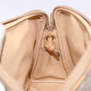 CELINE Macadam Canvas Shoulder Bag PVC Beige Gold Auth 138632-20