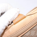 CELINE Macadam Canvas Shoulder Bag PVC Beige Gold Auth 138632-12