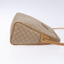 CELINE Macadam Canvas Shoulder Bag PVC Beige Gold Auth 138632-3