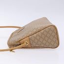 CELINE Macadam Canvas Shoulder Bag PVC Beige Gold Auth 138632-4