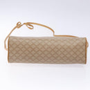CELINE Macadam Canvas Shoulder Bag PVC Beige Gold Auth 138632-5