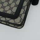 GUCCI GG Supreme Sherry Line Shoulder Bag PVC Navy Gold 904 02 013 Auth 138634-14