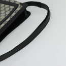 GUCCI GG Supreme Sherry Line Shoulder Bag PVC Navy Gold 904 02 013 Auth 138634-7