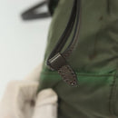 PRADA Shoulder Bag Nylon Khaki Gold Auth 138636-15