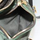 PRADA Shoulder Bag Nylon Khaki Gold Auth 138636-26