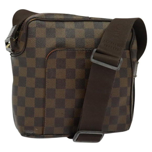 LOUIS VUITTON Damier Ebene Olaf PM Shoulder Bag N41442 LV Auth 138638