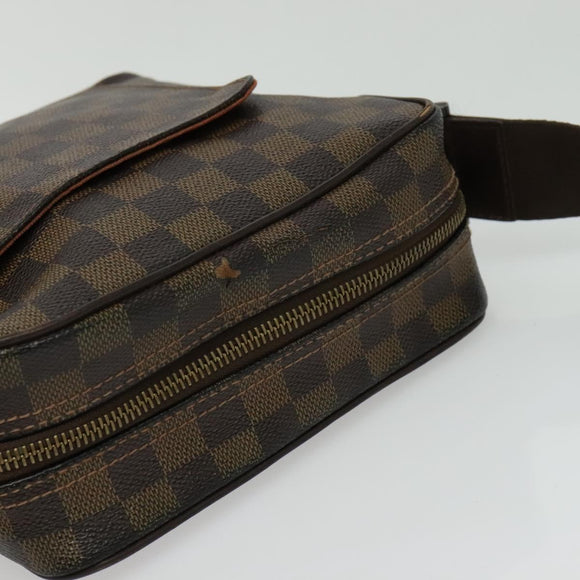 LOUIS VUITTON Damier Ebene Olaf PM Shoulder Bag N41442 LV Auth 138638