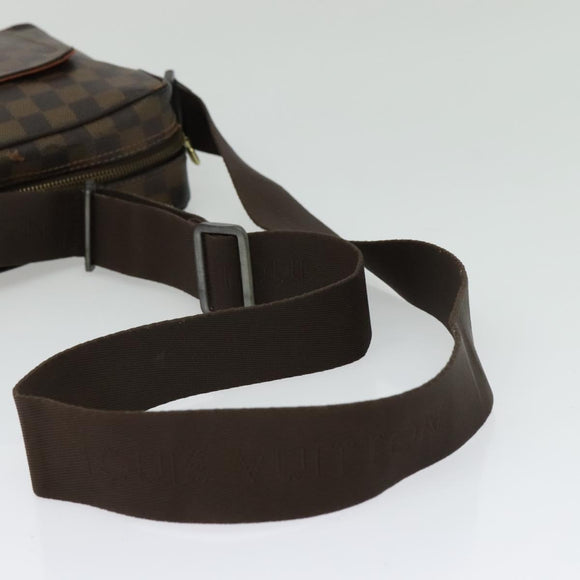 LOUIS VUITTON Damier Ebene Olaf PM Shoulder Bag N41442 LV Auth 138638