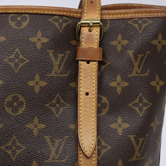 LOUIS VUITTON Monogram Bucket GM Shoulder Bag M42236 LV Auth 138643
