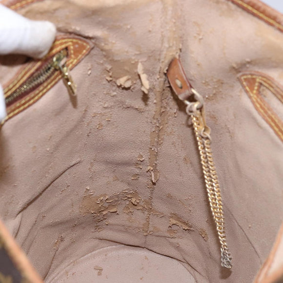 LOUIS VUITTON Monogram Bucket GM Shoulder Bag M42236 LV Auth 138643